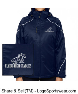 North End Ladies Angle 3-in-1 Jacket Design Zoom